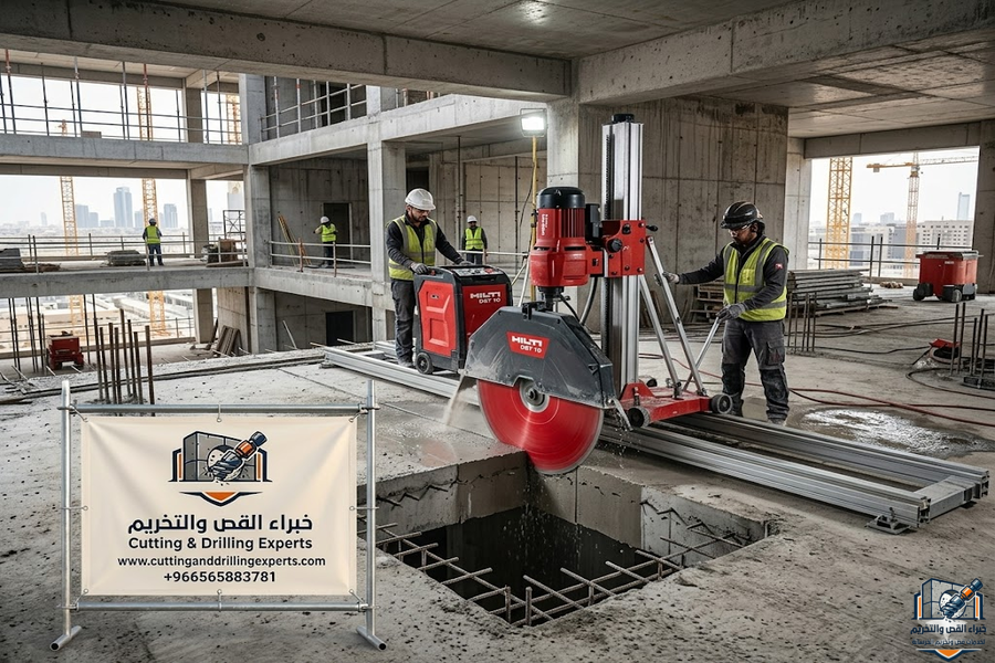   فتحات خرسانية للمصاعد حي النرجس بالرياض | خصم 22% | خبراء القص والتخريم | 0565883781    